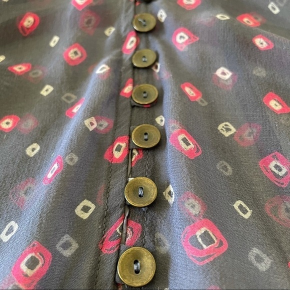 Anthropologie Corey Lynn Calter Sheer Button Front Beach Coverup Dress Medium - Picture 9 of 15